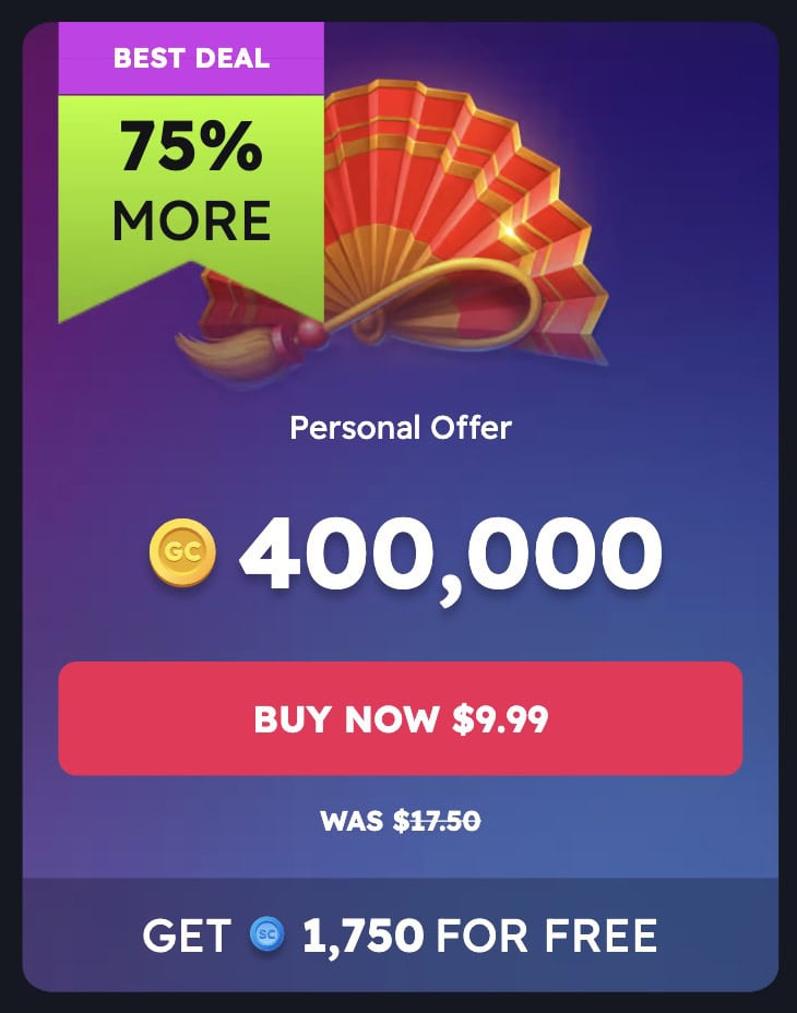 NoLimitCoins Casino Personal Offer Discount