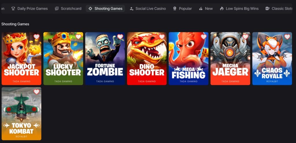 WOW Vegas Shooting Games