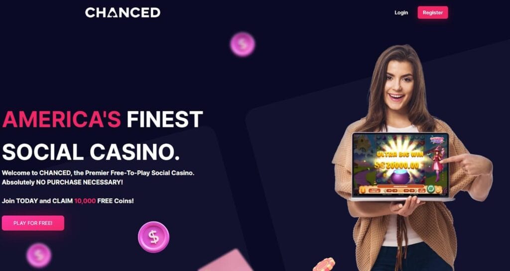 Chanced Casino Homepage