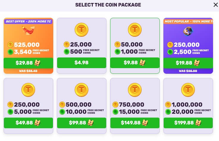 Coin Packages