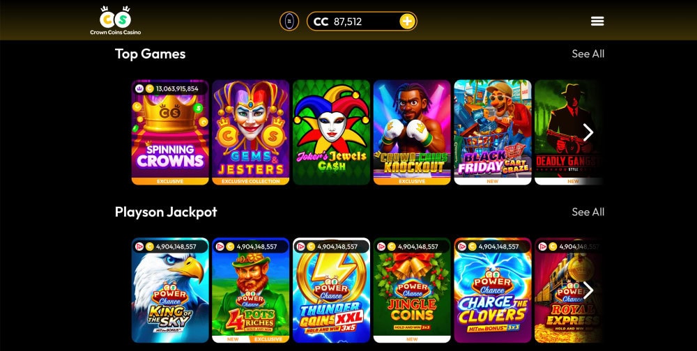 crown coins game lobby