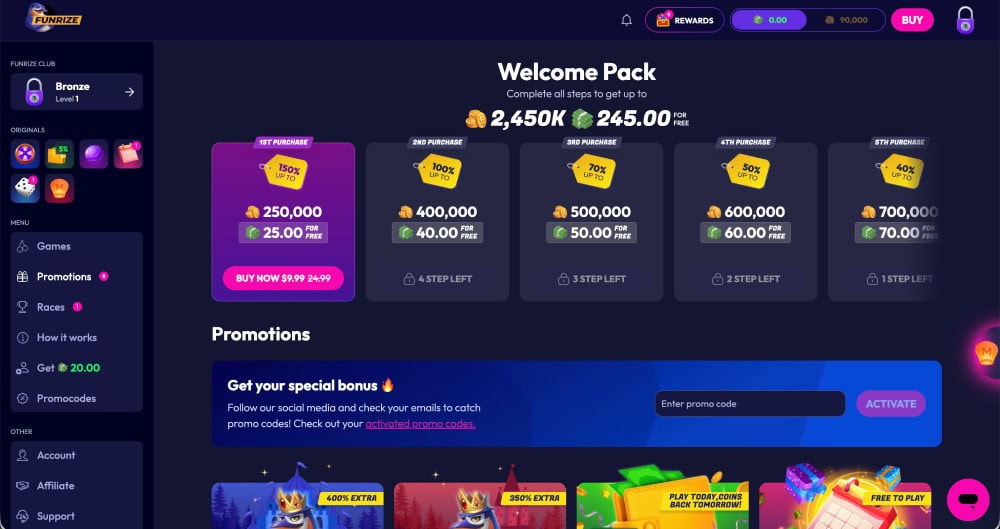 funrize welcome pack