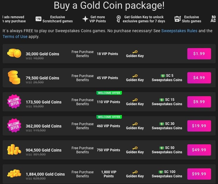 Gold Coin Package