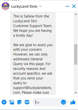 Luckyland Slots Customer Support