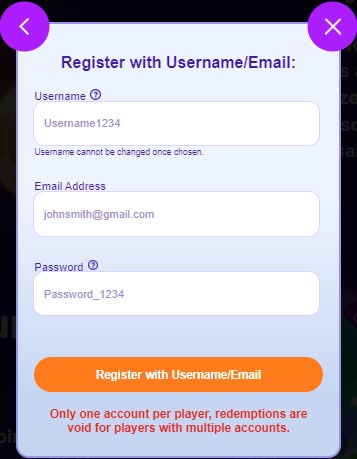 Registering Page