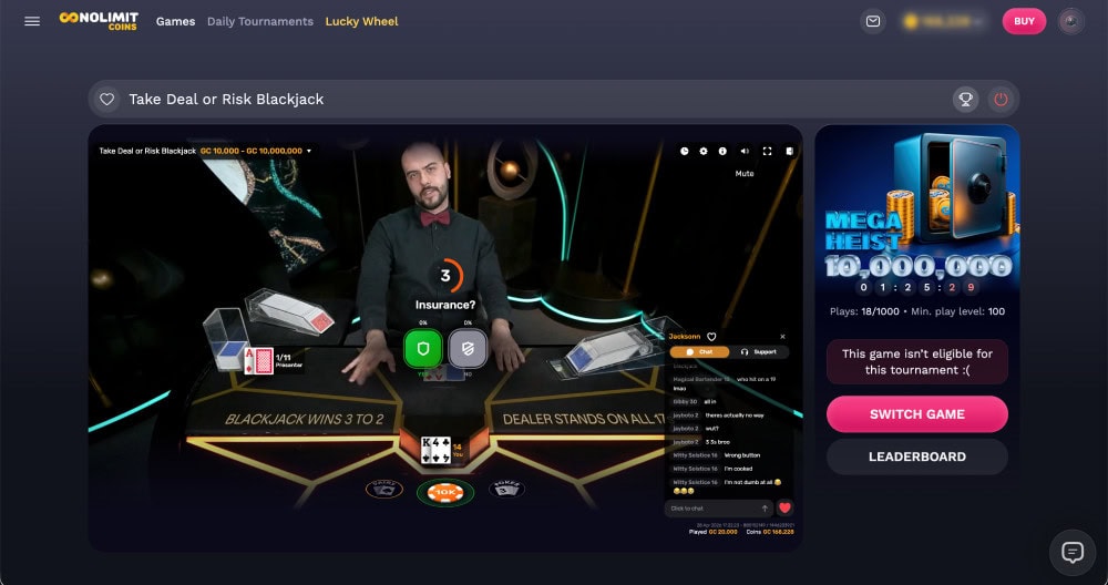 take deal or risk blackjack nolimitcoins