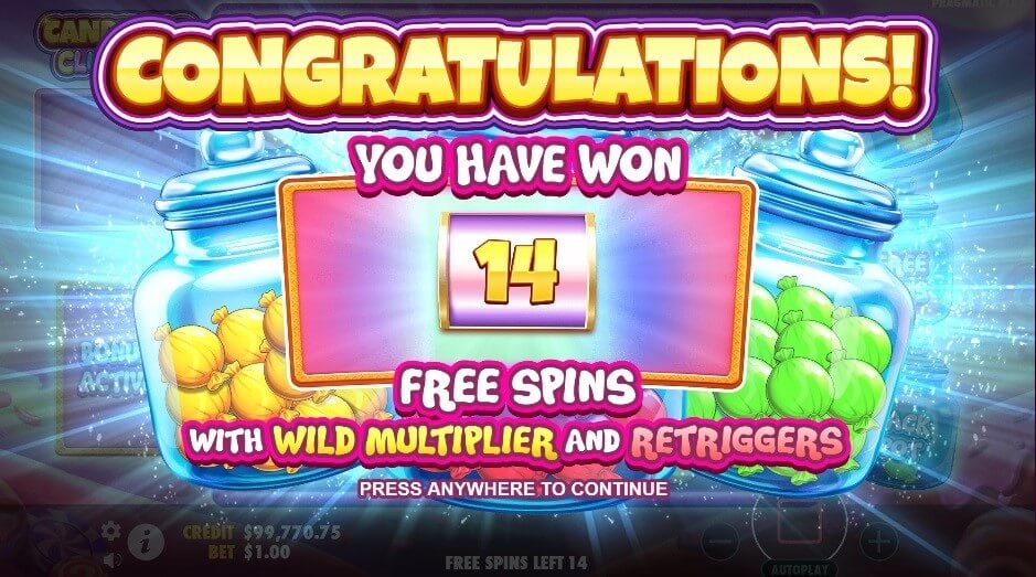 14 Free Spins