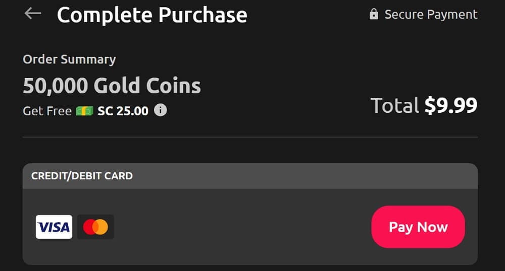 Gold Coin Purchase