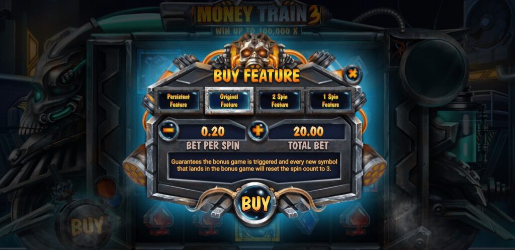 Money Train Buy Feature