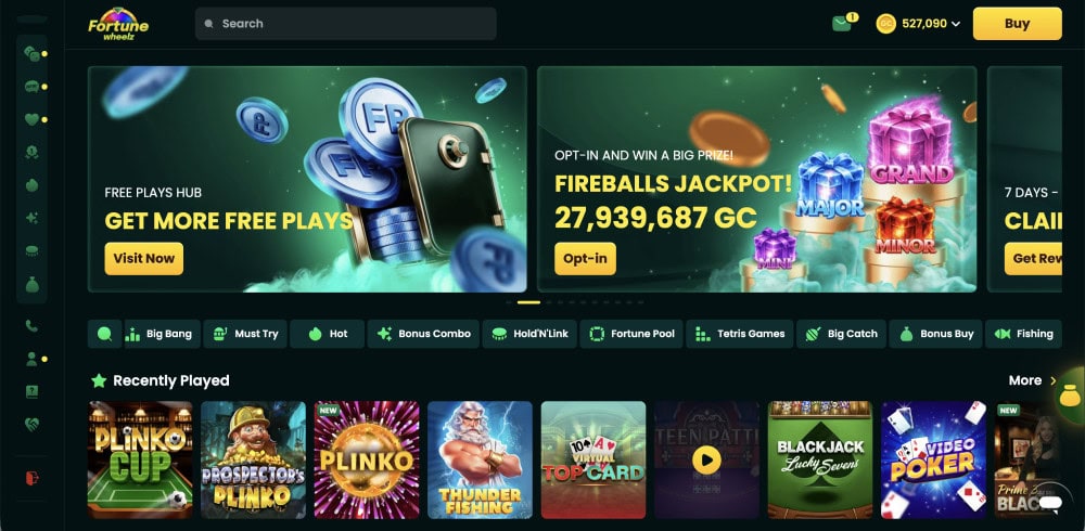 fortune wheelz homepage