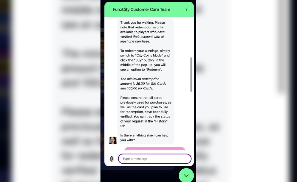 funzcity customer support live chat