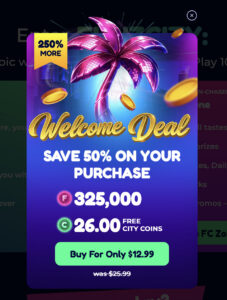 funzcity welcome deal