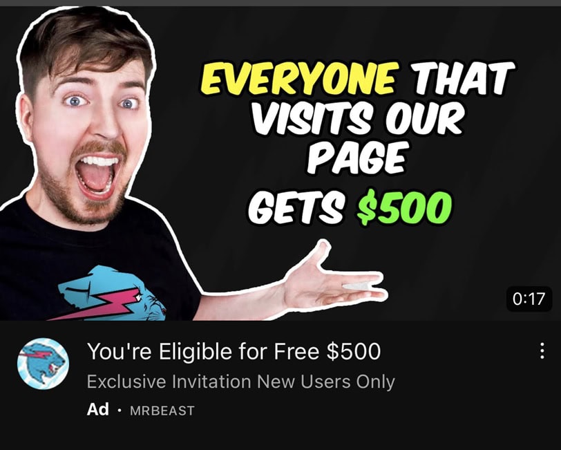 MrBeast YT Ad