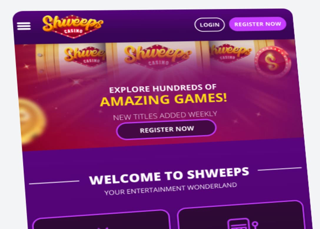 Sweeps Casino Homepage