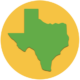 Texas State Map Icon