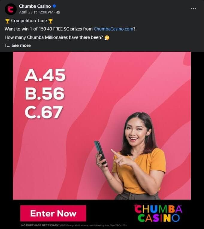Chumba Competition Time