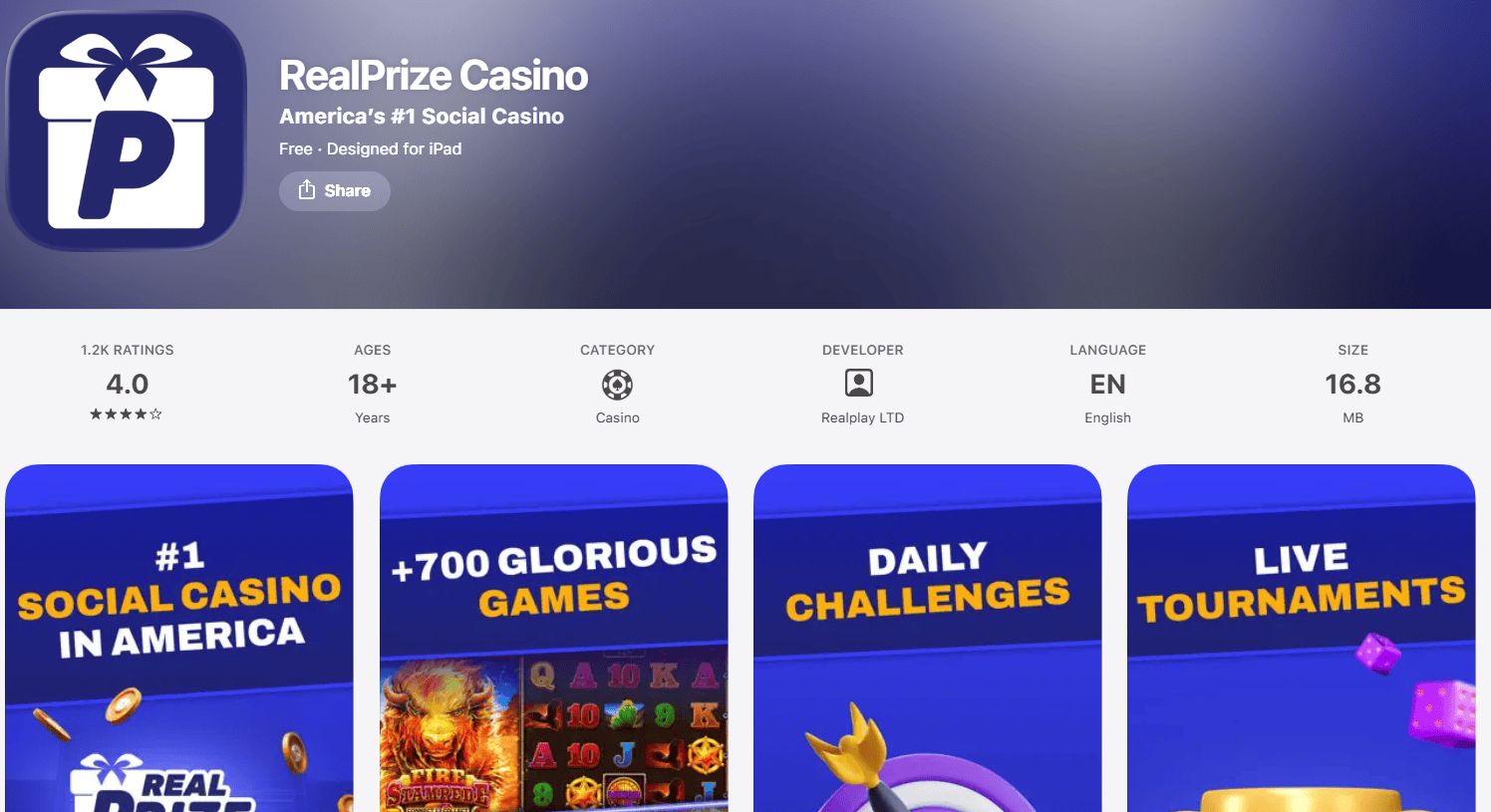 RealPrize iOS app