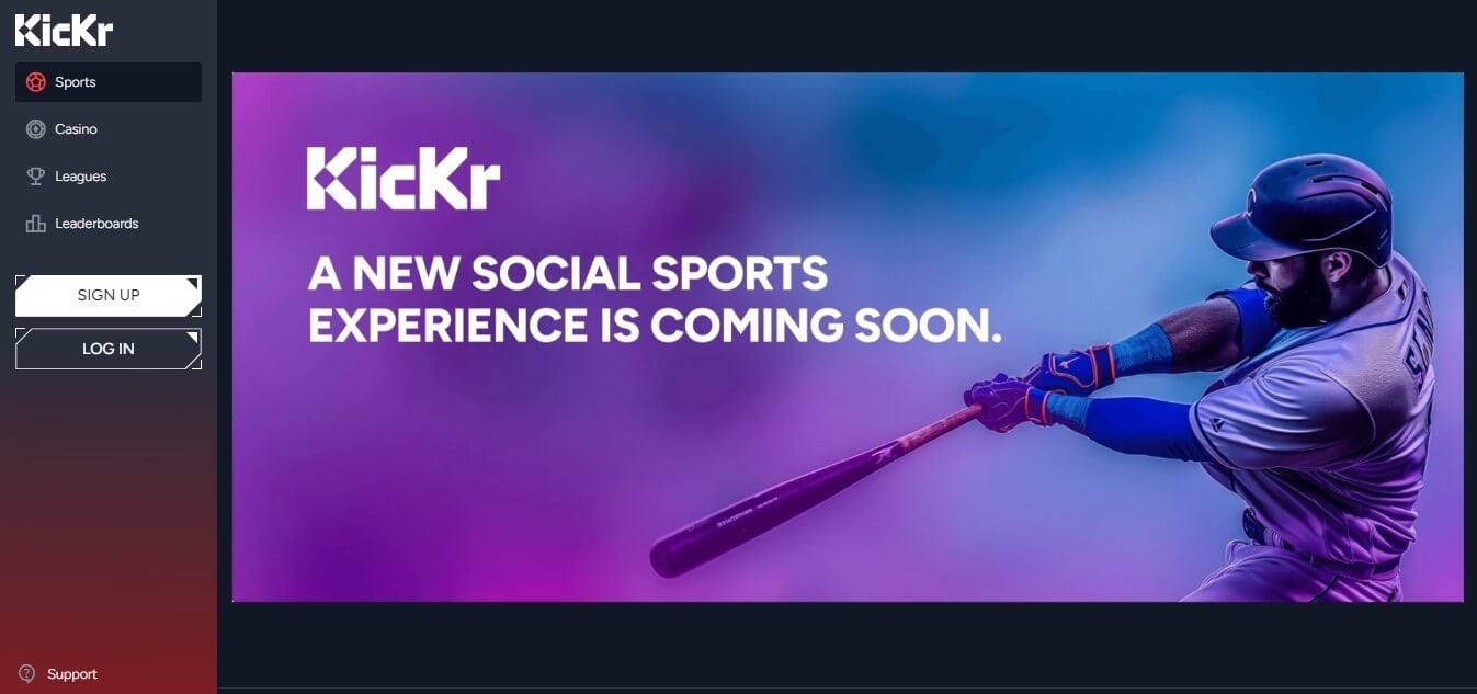 Kickr Sportsbook Homepage