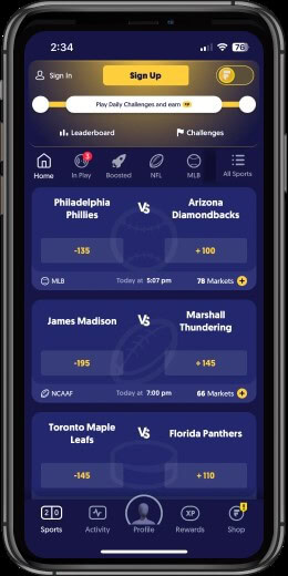 Fliff Sportsbook Mobile