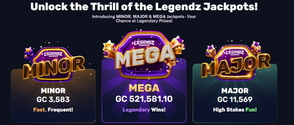legendz jackpots