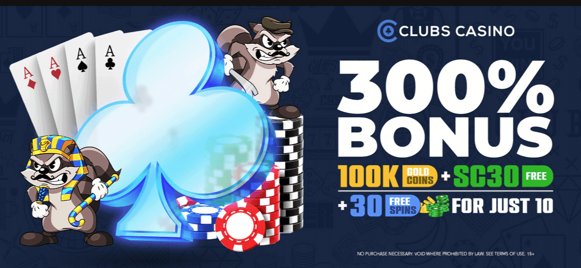 Clubs Casino new bonus