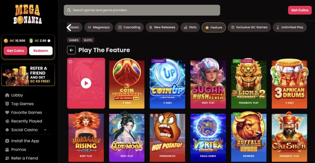 Mega Bonanza Games