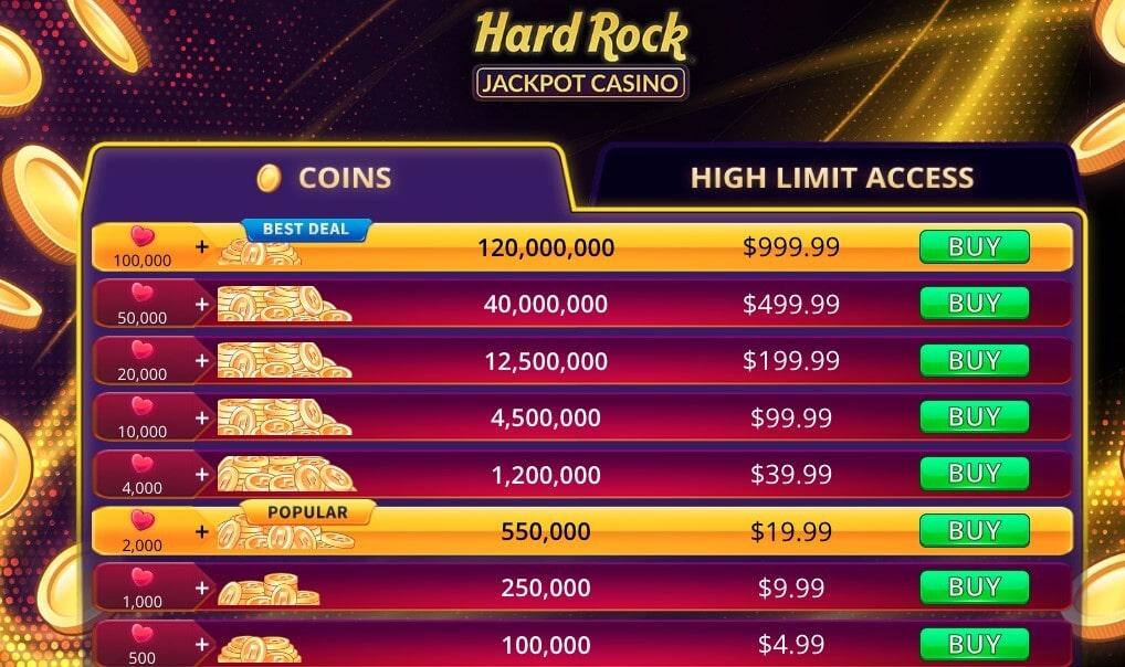 Hard Rock Packages