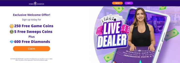 high 5 casino free sweeps coins