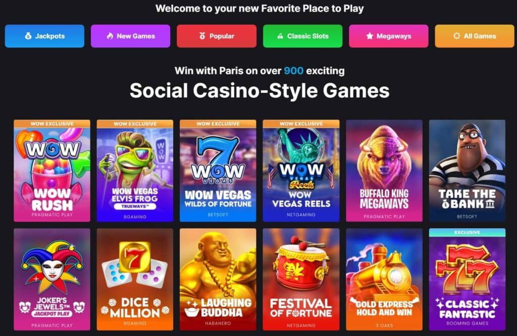 WOW Vegas App