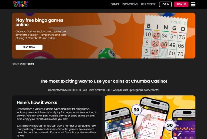 Chumba Casino Homepage