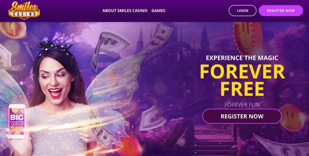 Smiles Casino Homepage