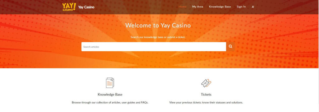 Yay Casino Homepage