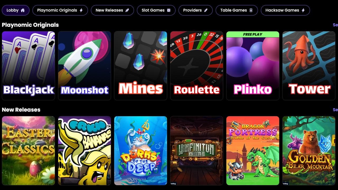 Playnomic Casino Style Games