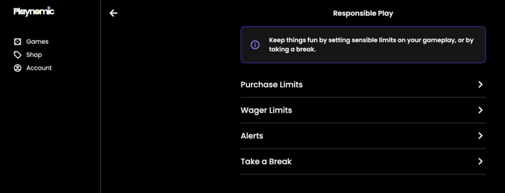 Responsible Gaming Features