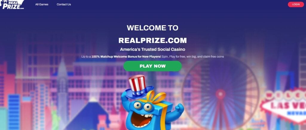 Realprize Casino Homepage