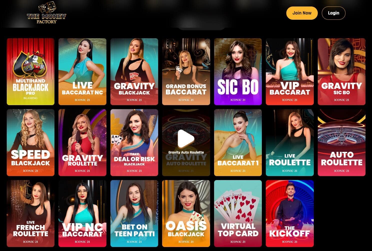 The Money Factory Table Games