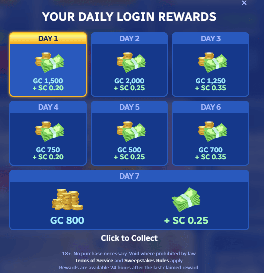 Progressive Daily Bonus SpinBlitz