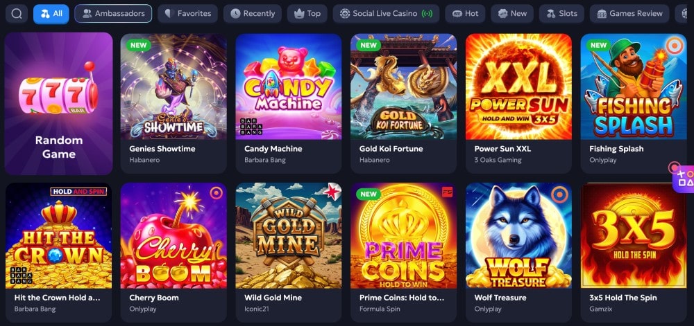 chip'n win games lobby