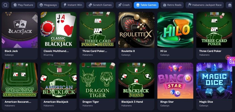 chip'n win table games