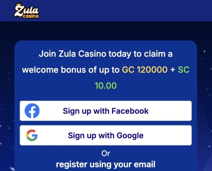 Zula exclusive welcome bonus