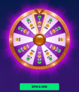 dara casino daily bonus wheel