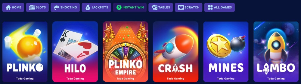 dara casino instant win games