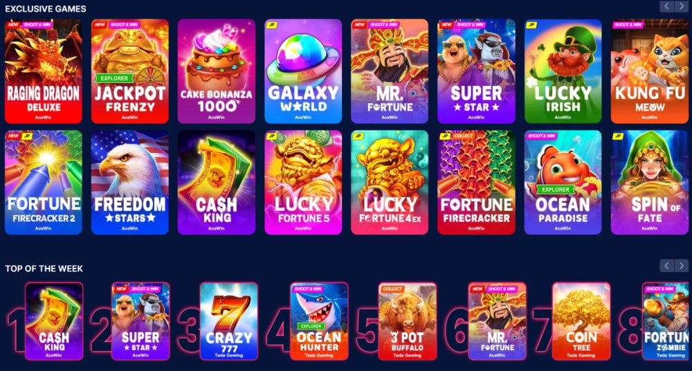 dara exclusive casino games