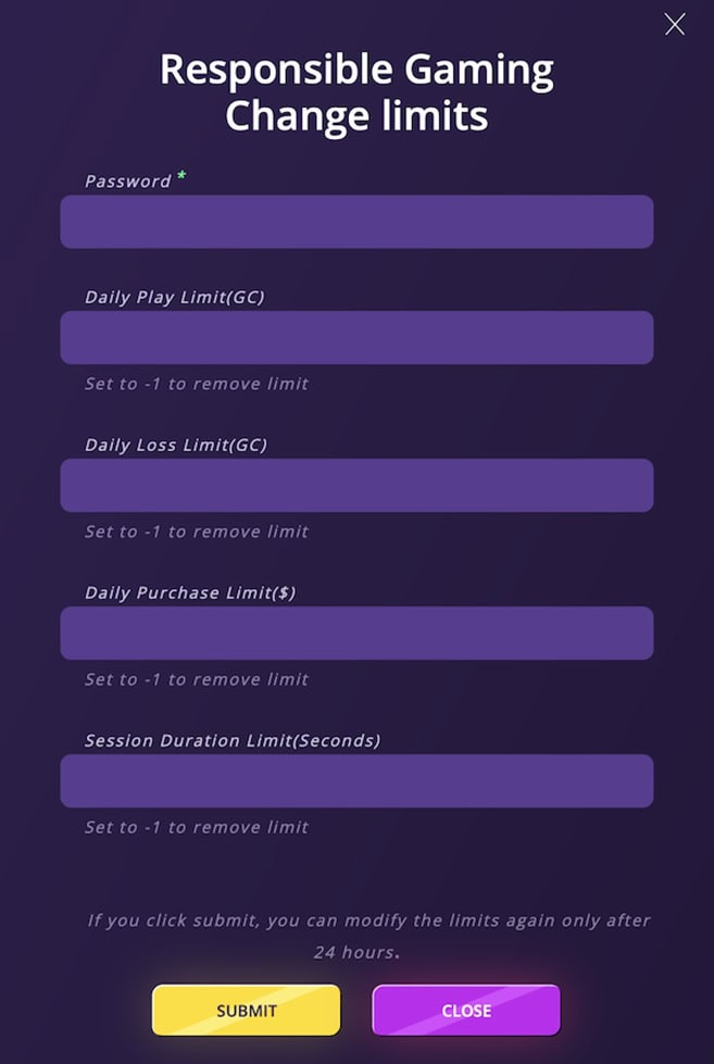 Sweepstake.ai Responsible Gaming