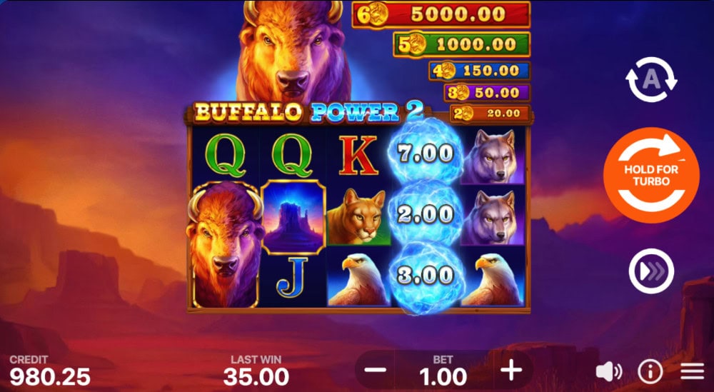 buffalo power 2_ hold and win slot playson