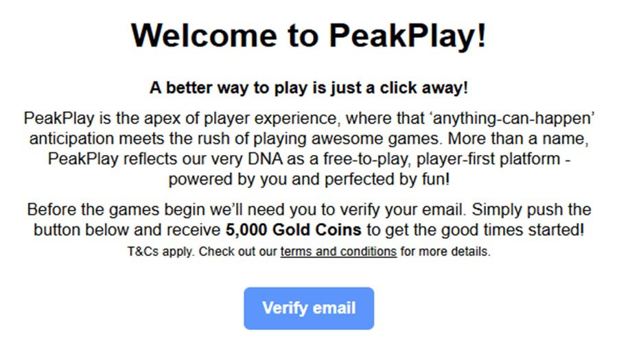 PeakPlay Bonus