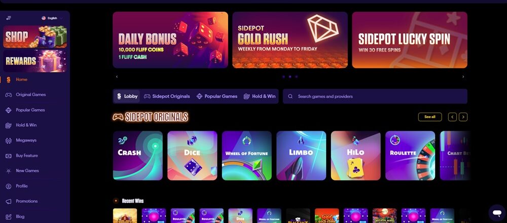 Sidepot Homepage