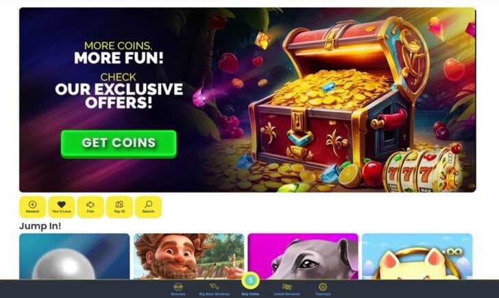 Spinfinite Coins
