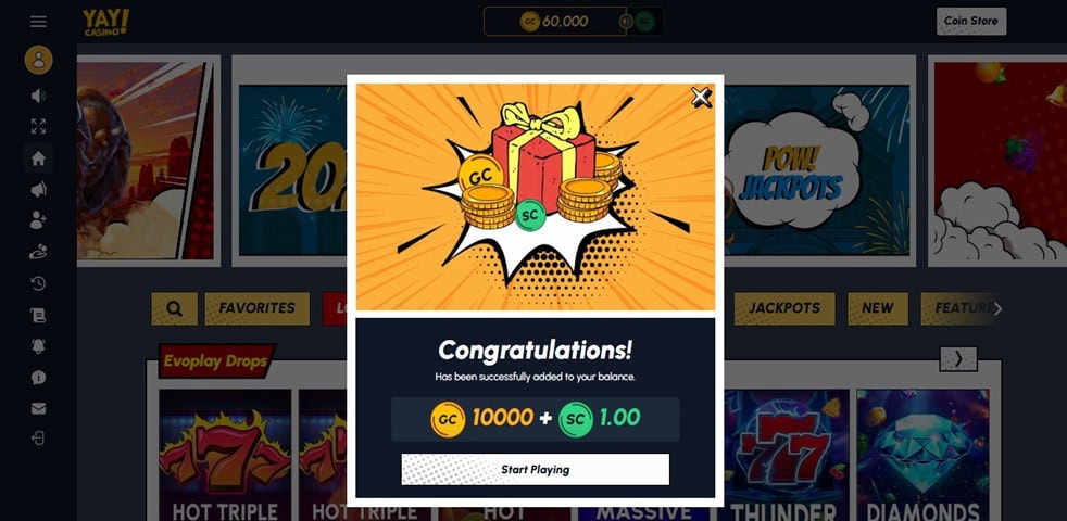 YayCasino Bonus