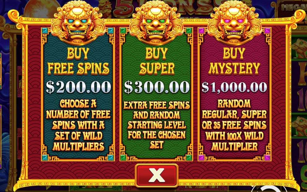 5 Lions Megaways 2 Bonus Buy